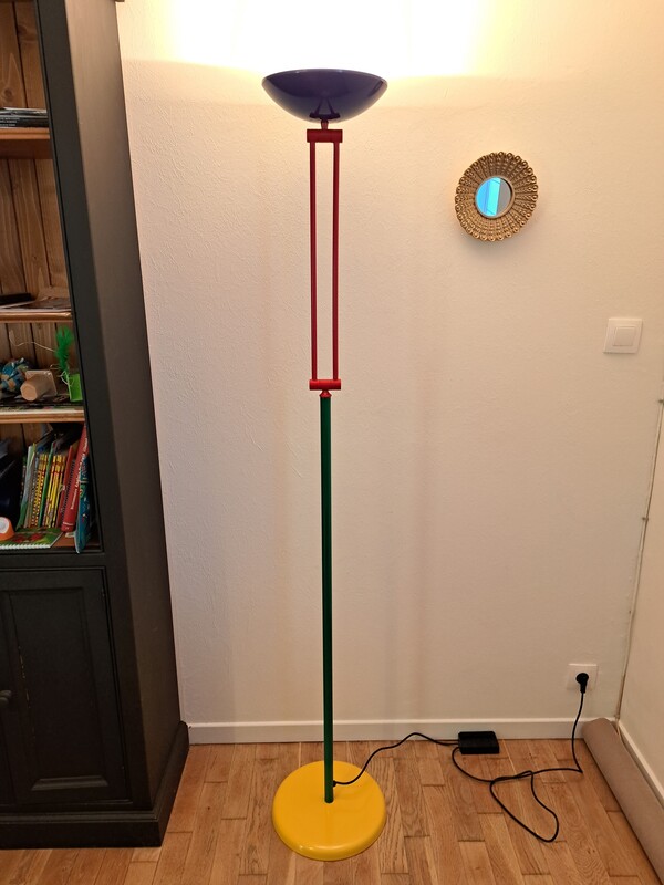Multicolored Stilplast articulated halogen floor lamp